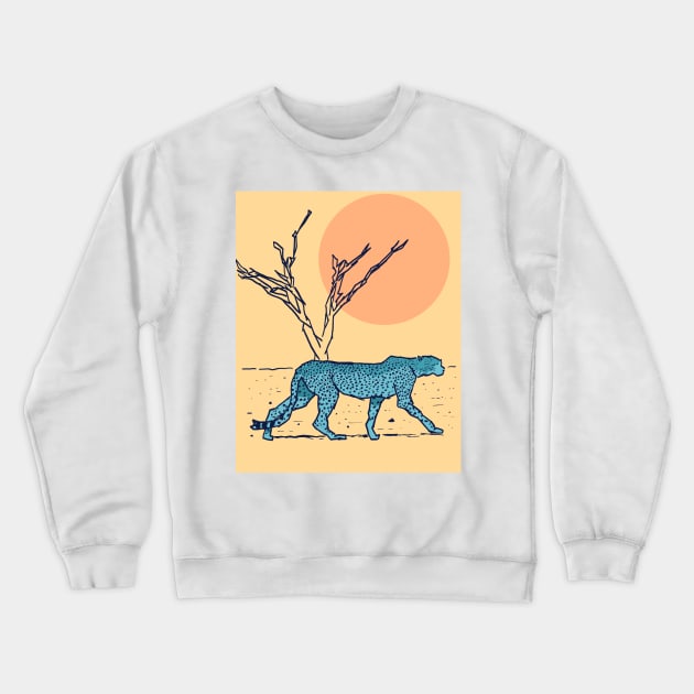 Cheetah Crewneck Sweatshirt by fernandaschallen